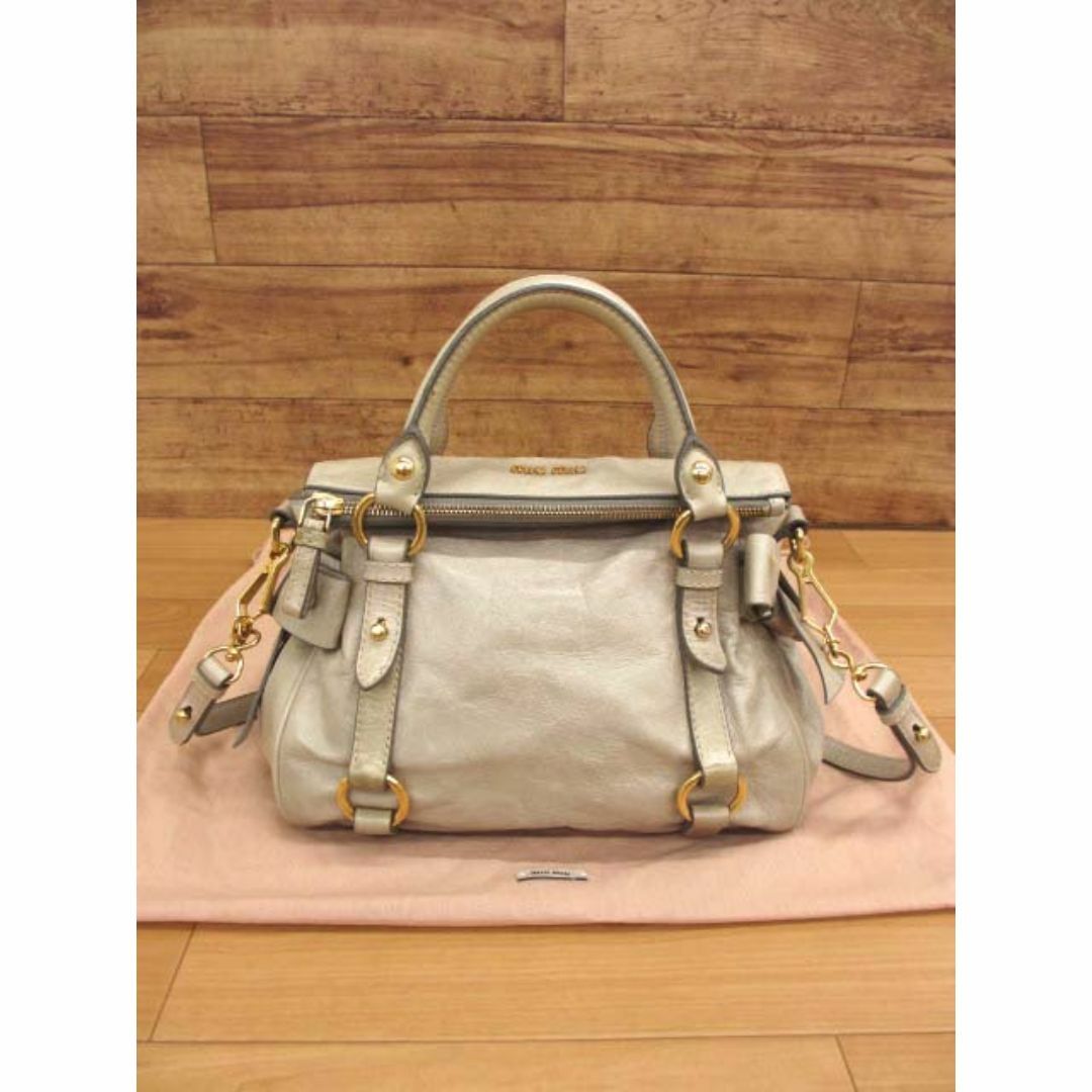 MIU MIU - 【★】良品 ミュウミュウ RT0365 VITELLO LUX 2way