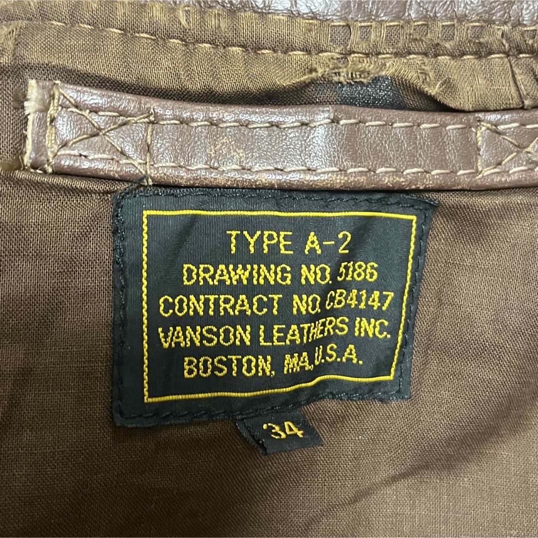 VANSON - VANSON バンソン 本革 レザー A-2 フライトジャケット VANSON - VANSON バンソン 本革 レザー A-2 フライトジャケット