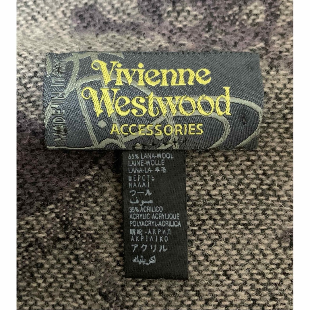 Vivienne Westwood マフラー スカル ハート オーブ イタリア製 Vivienne Westwood マフラー スカル ハート オーブ イタリア製