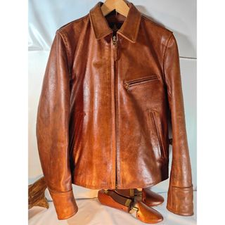 THE REAL McCOY'S - 未使用 リアルマッコイズ ホースハイド カー THE REAL McCOY'S - 未使用 リアルマッコイズ ホースハイド カー