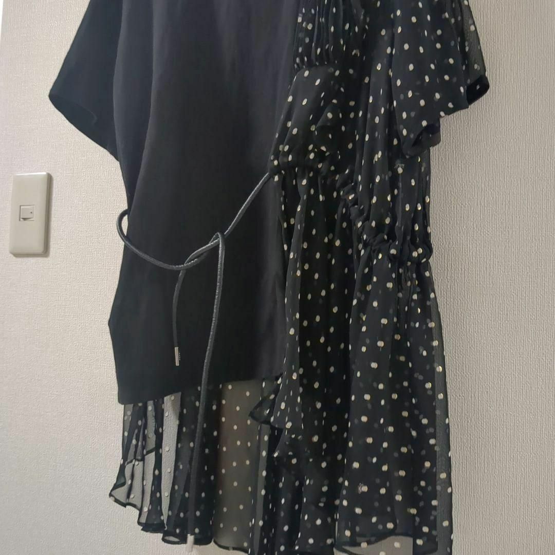 サカイ Polka Dot T-Shirt ドット シースルー ドッキング 2 サカイ Polka Dot T-Shirt ドット シースルー ドッキング 2