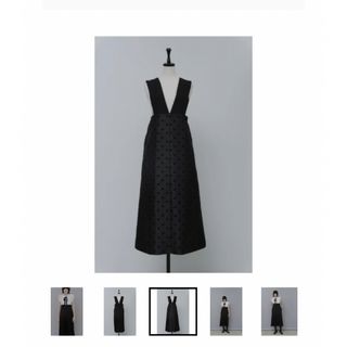 新品 ヒューディトゥイブニング ドット OVERALL DRESS(ひざ丈ワンピース)
