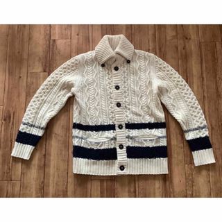 McGREGOR - マクレガー レザー スタジャン 古着 メンズS位 紺 白 McGREGOR - マクレガー レザー スタジャン 古着 メンズS位 紺 白