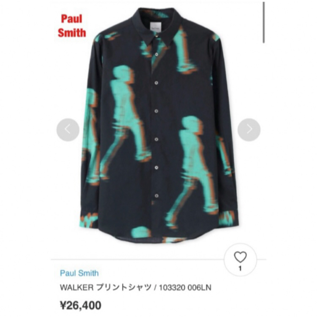 人気】Paul Smith ポールスミス WALKER プリントシャツ 人気】Paul Smith ポールスミス WALKER プリントシャツ