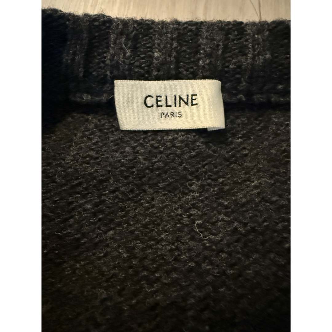 CELINE - セリーヌ チャコールグレー ニット サイズS 美品の通販 CELINE - セリーヌ チャコールグレー ニット サイズS 美品の通販