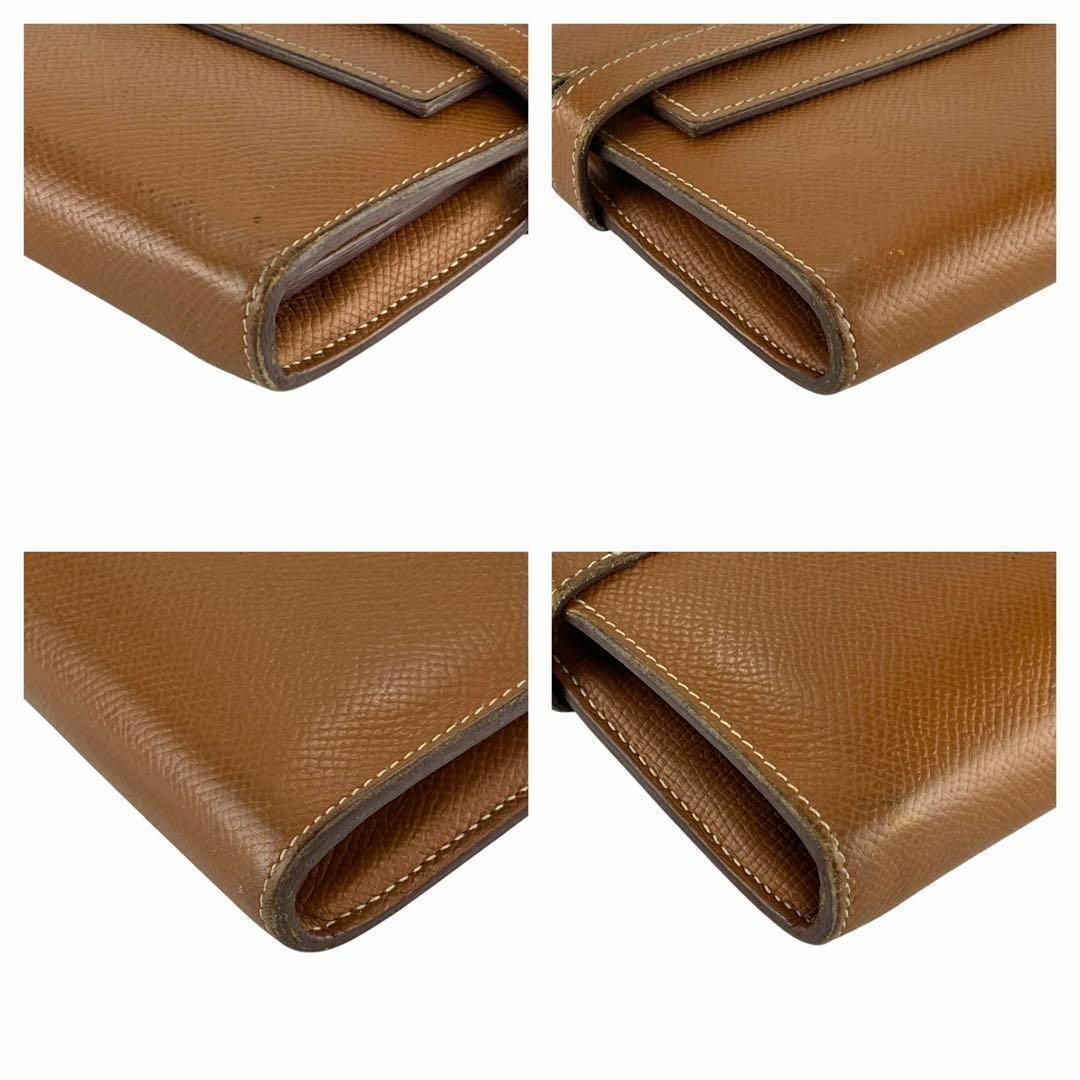 HERMES - 【美品】エルメス 長財布 ケリーウォレット コン HERMES - 【美品】エルメス 長財布 ケリーウォレット コン