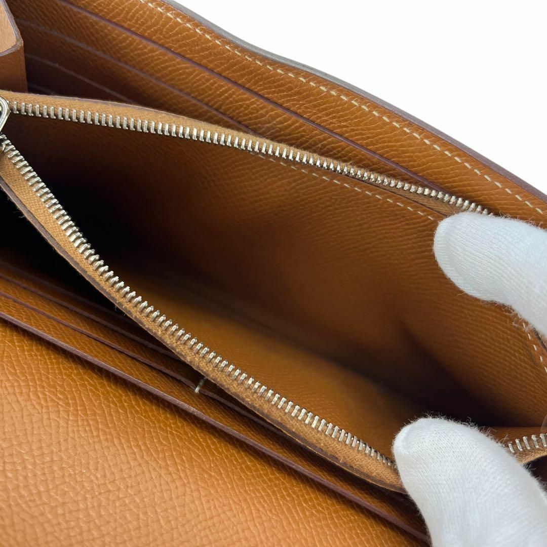 HERMES - 【美品】エルメス 長財布 ケリーウォレット コン HERMES - 【美品】エルメス 長財布 ケリーウォレット コン