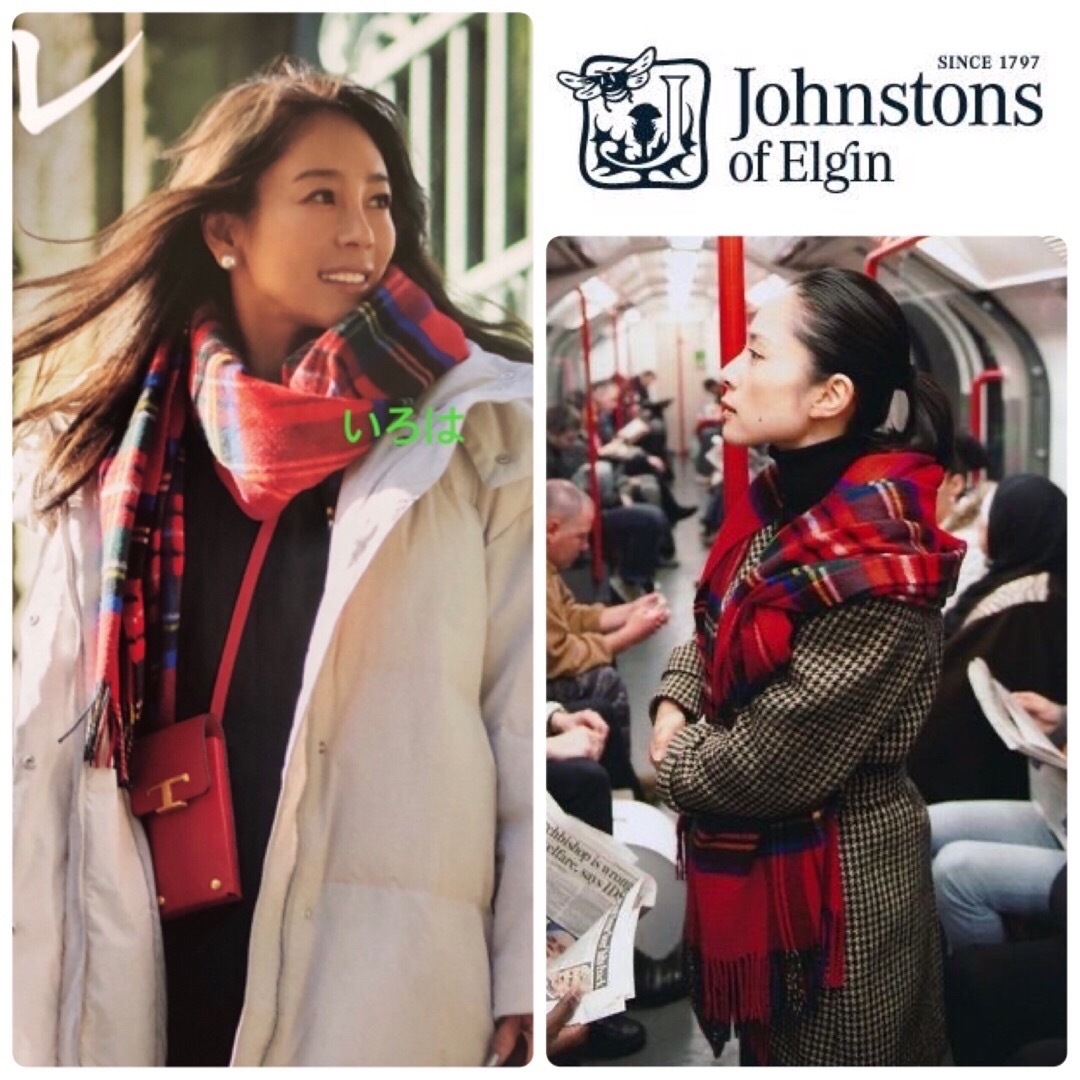Johnstons - 正規代理店タグ付き ジョンストンズ ストール 新品 Johnstons - 正規代理店タグ付き ジョンストンズ ストール 新品