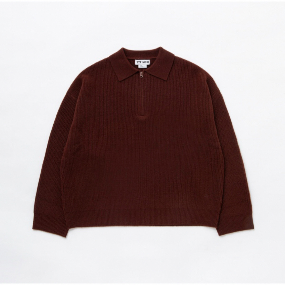 TTT_MSW - 最終値下げ【TTT MSW】Zipup knit polo shirtの通販 TTT_MSW - 最終値下げ【TTT MSW】Zipup knit polo shirtの通販