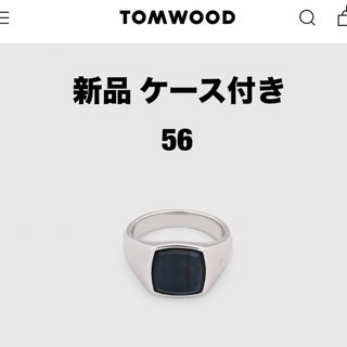 TOM WOOD - 常田大希 TOMWOOD Peaky Ring Polished Onyxの通販 TOM WOOD - 常田大希 TOMWOOD Peaky Ring Polished Onyxの通販