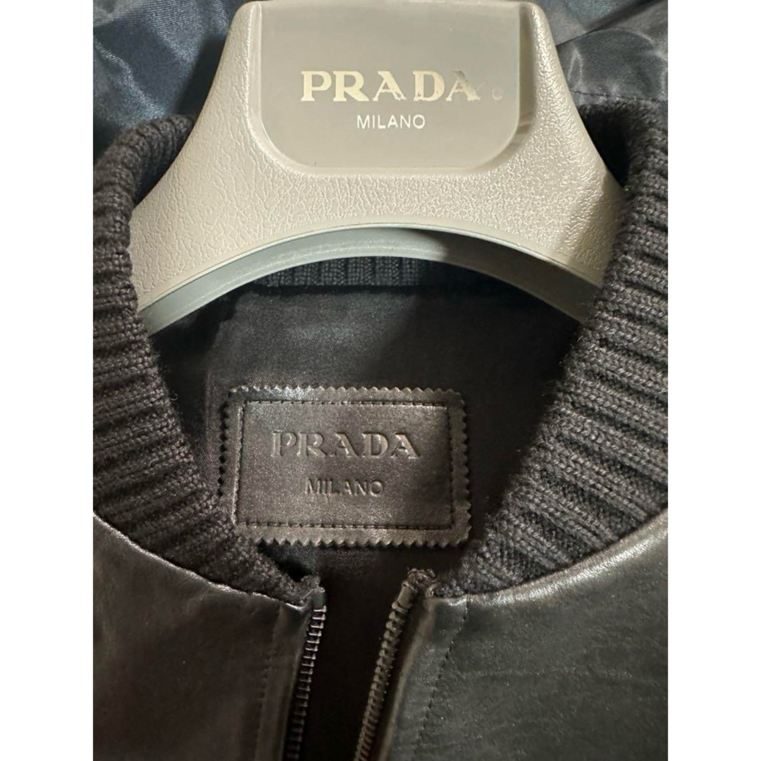 PRADA - PRADA 23SS レザーボンバージャケットUPW455の通販 by t PRADA - PRADA 23SS レザーボンバージャケットUPW455の通販 by t