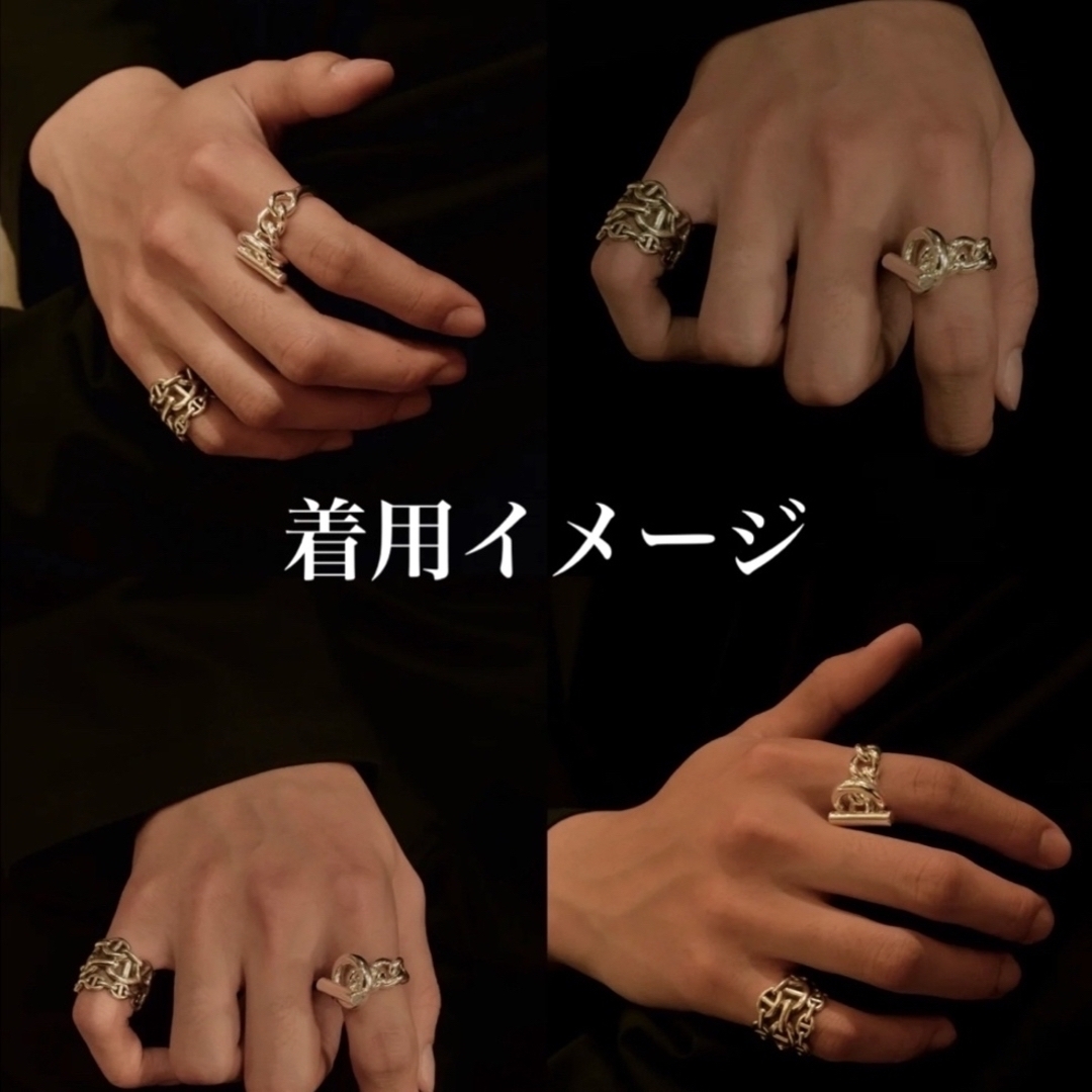 HERMES - 新品未使用 エルメス シェーヌダンクル リング HERMES - 新品未使用 エルメス シェーヌダンクル リング
