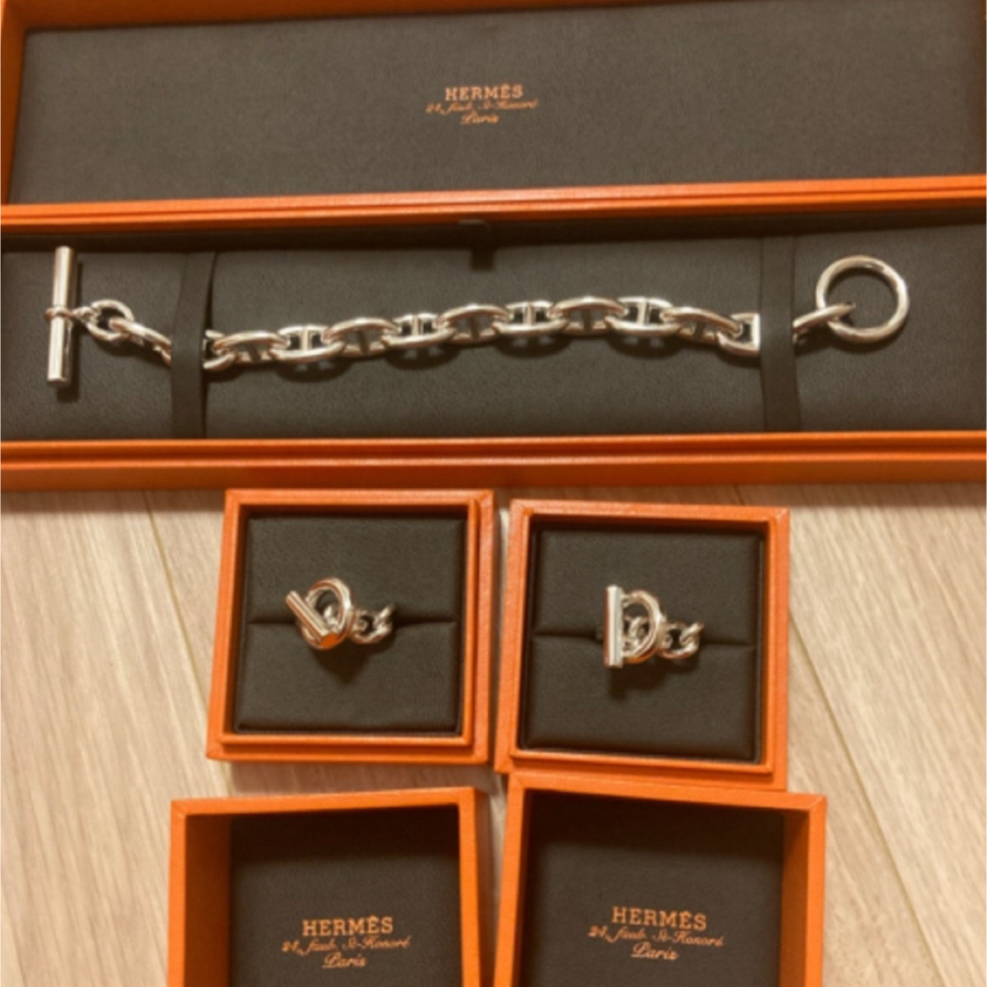 HERMES - 新品未使用 エルメス シェーヌダンクル リング HERMES - 新品未使用 エルメス シェーヌダンクル リング
