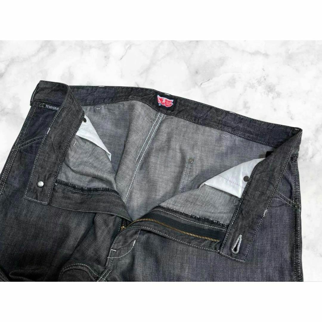 TENDERLOIN - 【美品】テンダーロイン ワイド ワーク パンツ ブラック デニム XL相当 黒の通販 by ジョーイ【即購入歓迎・無言取引OK】|テンダーロインならラクマ TENDERLOIN - 【美品】テンダーロイン ワイド ワーク パンツ ブラック デニム XL相当 黒の通販 by ジョーイ【即購入歓迎・無言取引OK】|テンダーロインならラクマ
