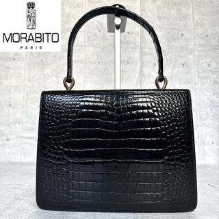 MORABITO - MORABITO BLACK レザー ゴールドM字金具 A4 肩掛け MORABITO - MORABITO BLACK レザー ゴールドM字金具 A4 肩掛け