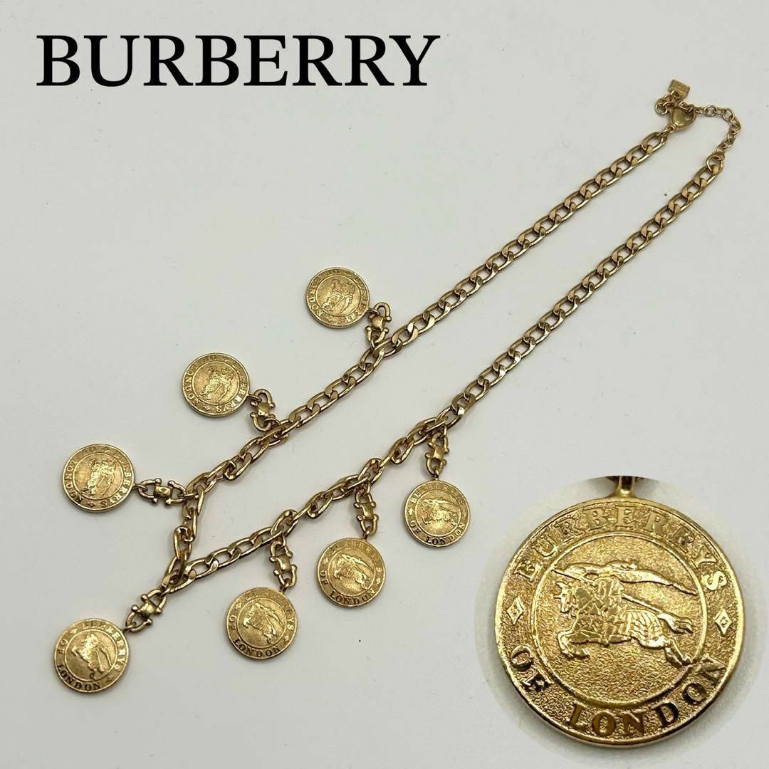 BURBERRY - 【極美品✨超希少】バーバリー 7連コインネックレス BURBERRY - 【極美品✨超希少】バーバリー 7連コインネックレス