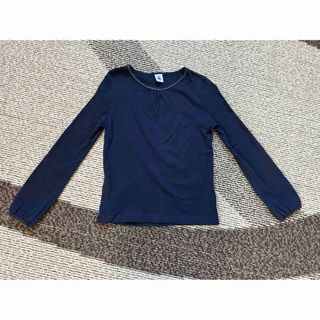 PETIT BATEAU - プチバトー　長袖カットソー　ネイビー　10ans/140cm