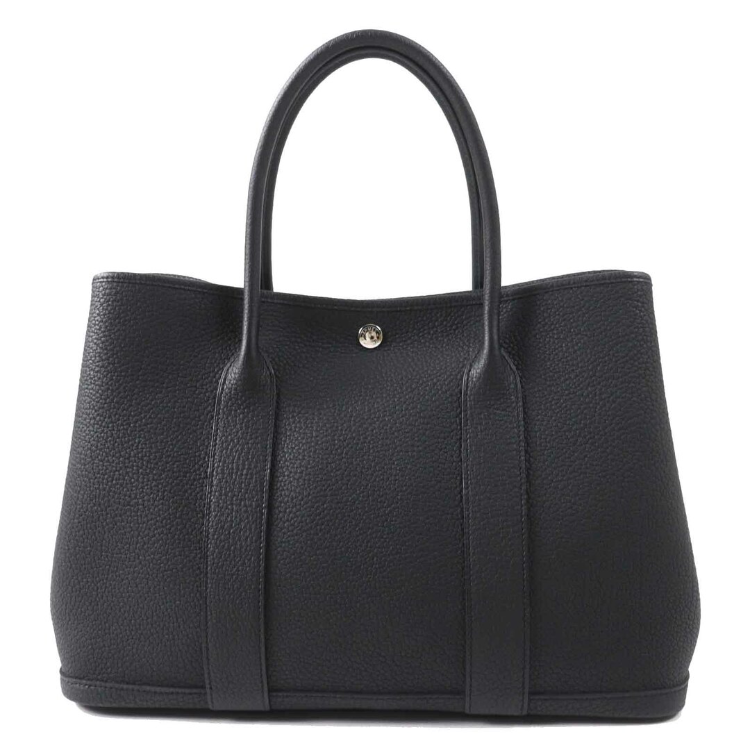HERMES - 極美品◎HERMES エルメス ガーデンパーティ PM 36 シルバー金具 ネゴンダ トートバッグ ブラック Y刻印 フランス製 レディース
