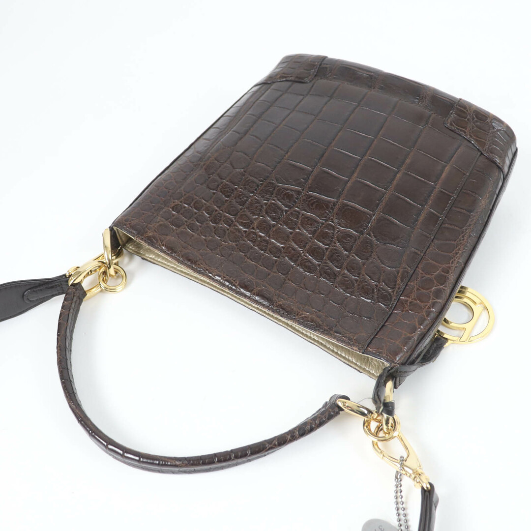 美品☆BEAUGRAND ボーグラン JRAタグ付 クロコダイル 2WAY 美品☆BEAUGRAND ボーグラン JRAタグ付 クロコダイル 2WAY