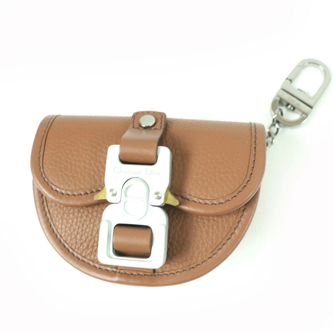 DIOR HOMME - 美品☆DIOR ディオール オム 10-BO-0293 ギャロップ ナノ ポーチ レザー バックチャーム 小物入れ ブラウン 保存袋付き イタリア製 メンズ
