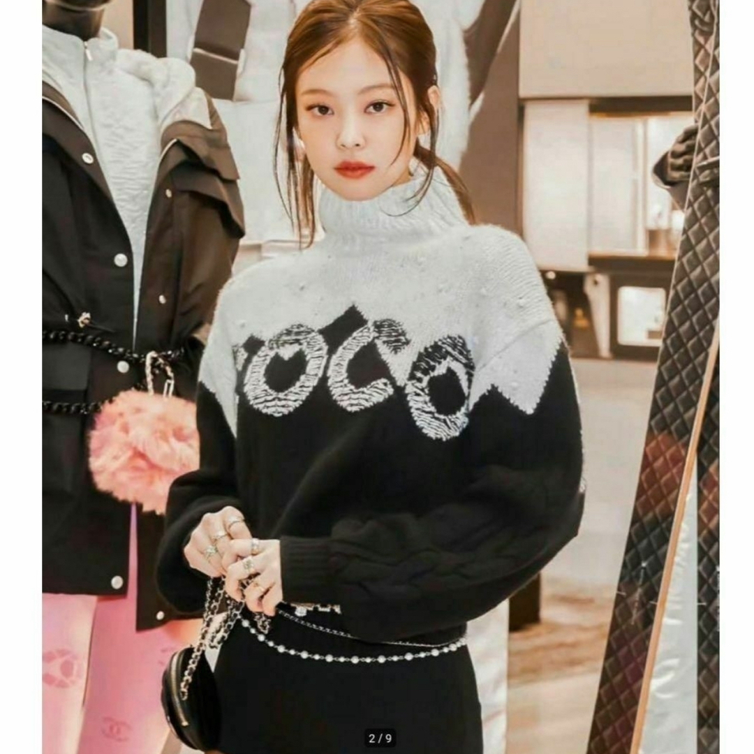 CHANEL - 美品❣️シャネルCHANELジェニー着用ロゴカシミア CHANEL - 美品❣️シャネルCHANELジェニー着用ロゴカシミア