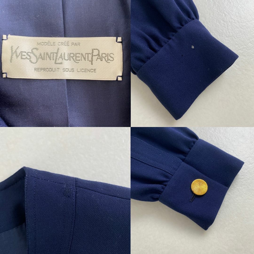 Yves Saint Laurent - イヴサンローラン ワンピース 金ボタン Yves Saint Laurent - イヴサンローラン ワンピース 金ボタン