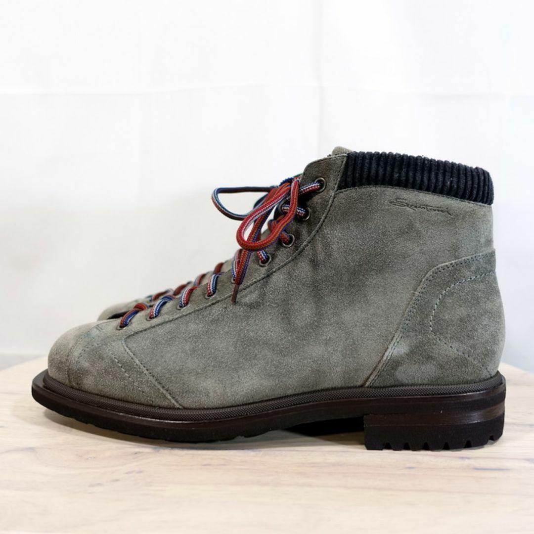 未使用】サントーニ スエード クライミングブーツ Santoni 未使用】サントーニ スエード クライミングブーツ Santoni