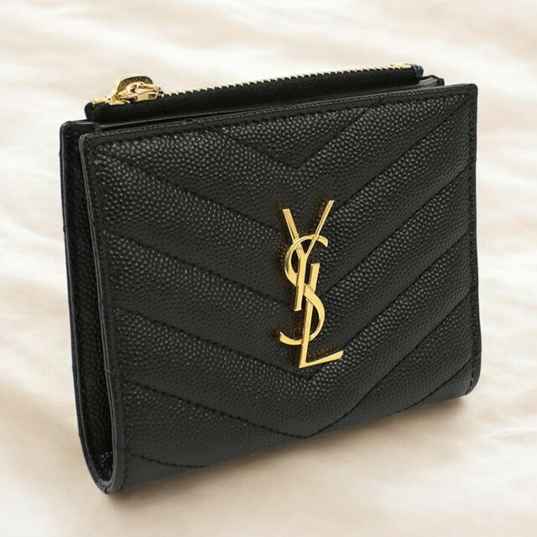 サンローラン SAINT LAURENT 二折財布小銭入付き レディース サンローラン SAINT LAURENT 二折財布小銭入付き レディース