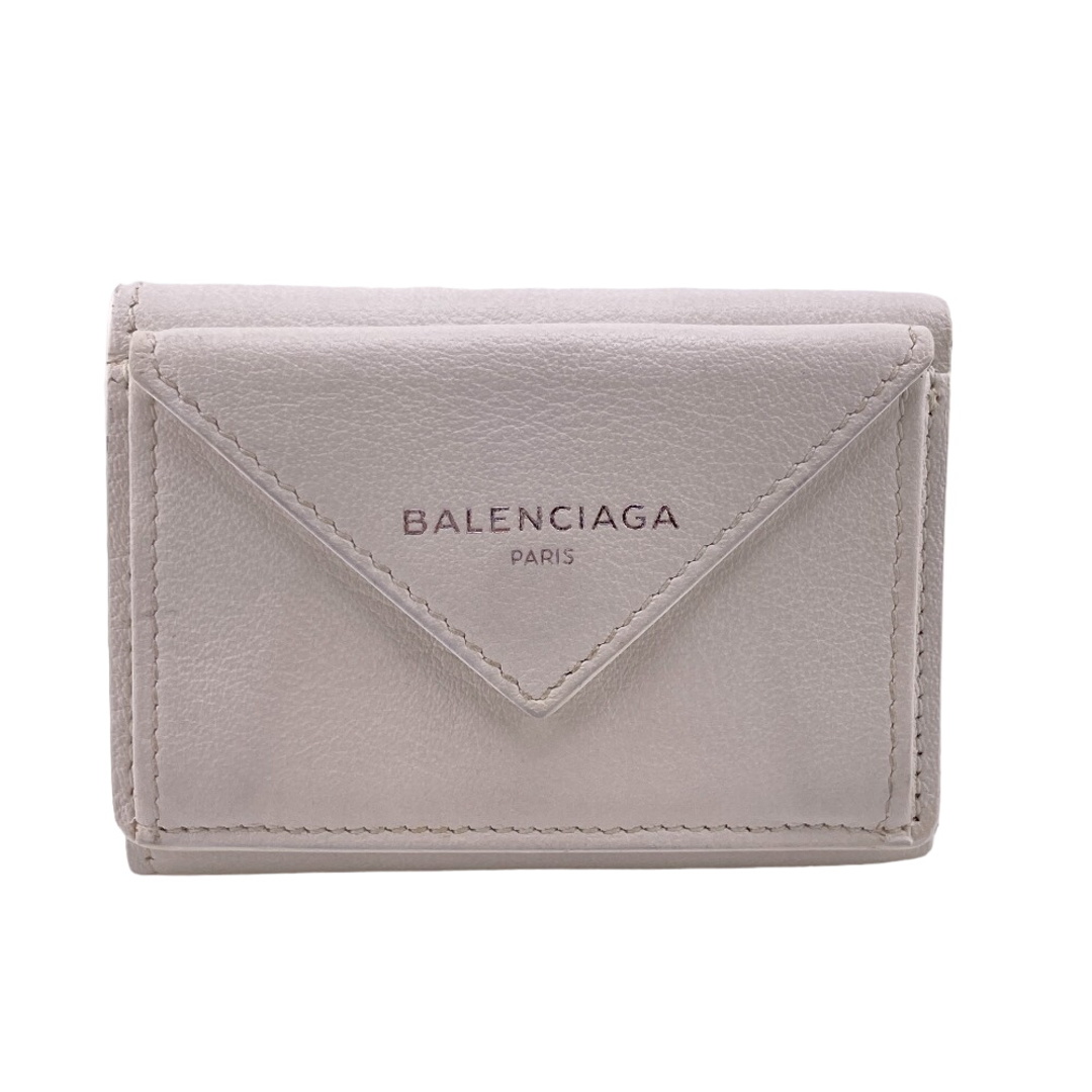 バレンシアガ BALENCIAGA 三つ折り財布 ペーパーミニ コンパクト