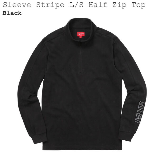 Supreme(シュプリーム)のぴーまま専用 Sleeve Stripe L/S Half Zip Top メンズのトップス(スウェット)の商品写真