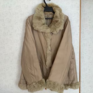 INVERNALE issimo ファー　ジャケット　シルク　インナー　LL(毛皮/ファーコート)