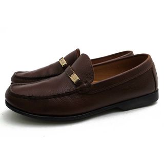 ダンヒル(Dunhill)のダンヒル／Dunhill ビットローファー シューズ 靴 メンズ 男性 男性用 レザー 革 本革 ブラウン 茶  5121 モカシン シボ革 シュリンクレザー マッケイ製法(スリッポン/モカシン)