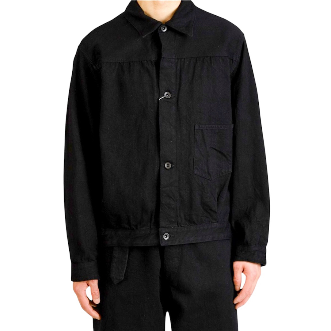 COMOLI - COMOLI デニム ジャケット BLACK 25SS size3の通販 by COMOLI - COMOLI デニム ジャケット BLACK 25SS size3の通販 by
