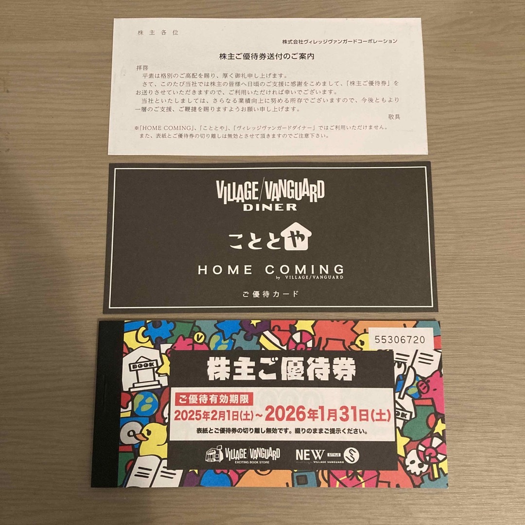 ヴィレッジヴァンガード 株主優待