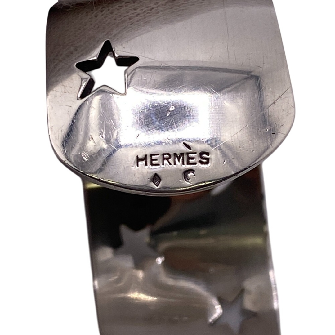 HERMES - エルメス HERMES バングル ムーンスター シルバーの HERMES - エルメス HERMES バングル ムーンスター シルバーの