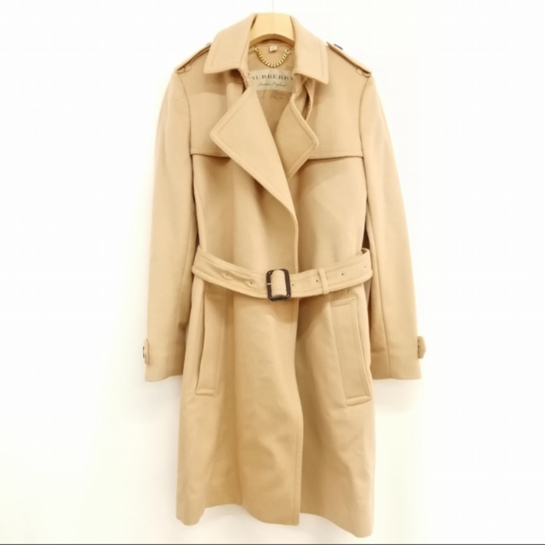 BURBERRY - 美品 ウール カシミヤ トレンチコート ガウンコート ノーボタン 着流し 36
