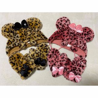 Disney - 年末セール!ミニー ヒョウ柄 レオパード柄 帽子 の Disney - 年末セール!ミニー ヒョウ柄 レオパード柄 帽子 の