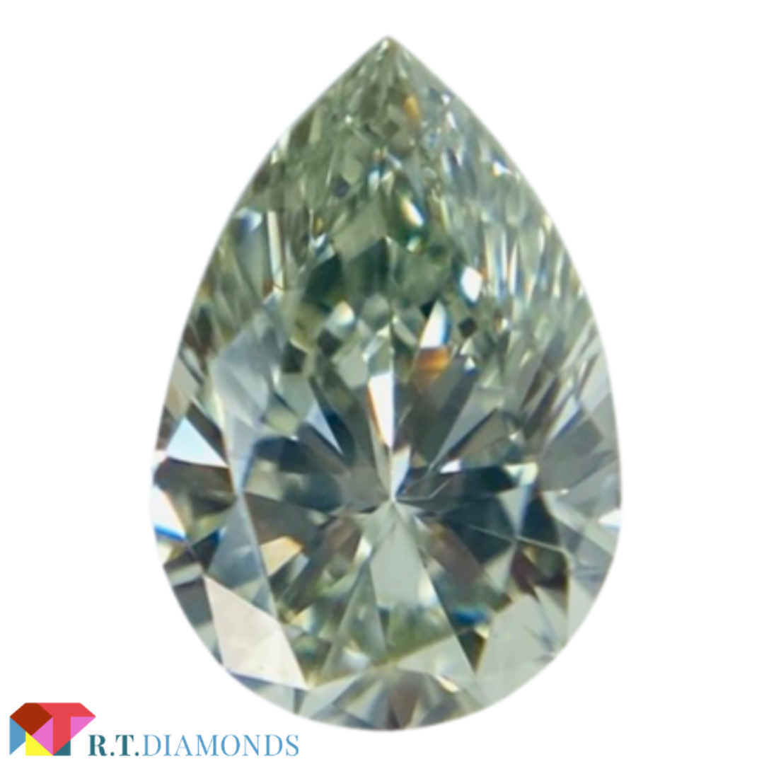 カメレオン！FANCY LIGHT GRAY GREEN 0.287ct PS