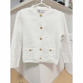 ZARA - ZARA ブラッシュフィニッシュニットカーディガン Sサイズ ZARA - ZARA ブラッシュフィニッシュニットカーディガン Sサイズ