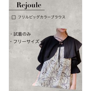試着のみ/フリルビッグカラーショートガーデブラウス(シャツ/ブラウス(長袖/七分))
