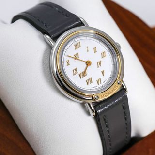 HERMES - 稼働 Hermes メテオール 腕時計 純正ベルト 美品 HERMES - 稼働 Hermes メテオール 腕時計 純正ベルト 美品