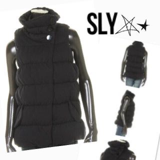 スライ(SLY)の新品▶︎SLYハイスタンドダウンベスト(ダウンベスト)