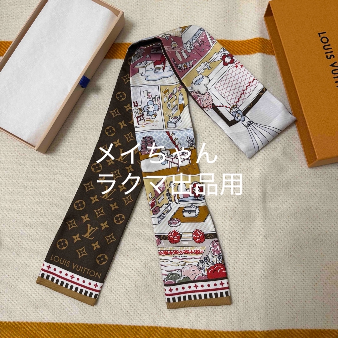 LOUIS VUITTON - 【新品未使用】ルイヴィトン ヘアバンド シルク LOUIS VUITTON - 【新品未使用】ルイヴィトン ヘアバンド シルク
