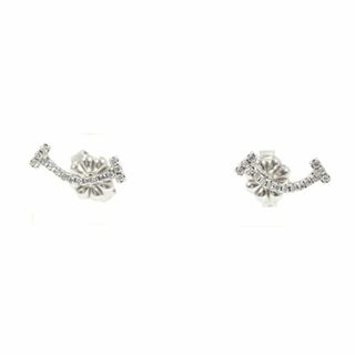 ティファニー(Tiffany & Co.)の【新品同様】ティファニー ピアス Tスマイル ミニ ダイヤモンド K18 WG ダイヤ ホワイトゴールド 750 レディース TIFFANY＆Co. ジュエリー プレゼント ギフト エレガント プレゼント 記念日 高級 ゴージャス(ピアス)