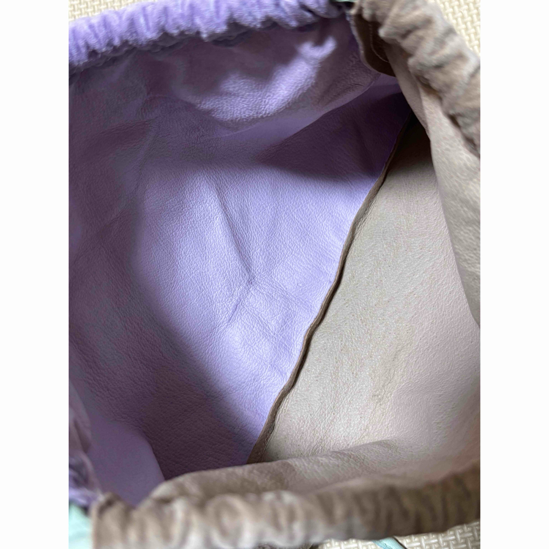 極美品】ayakawasaki スエード×ラムレザー 巾着バッグ 極美品】ayakawasaki スエード×ラムレザー 巾着バッグ