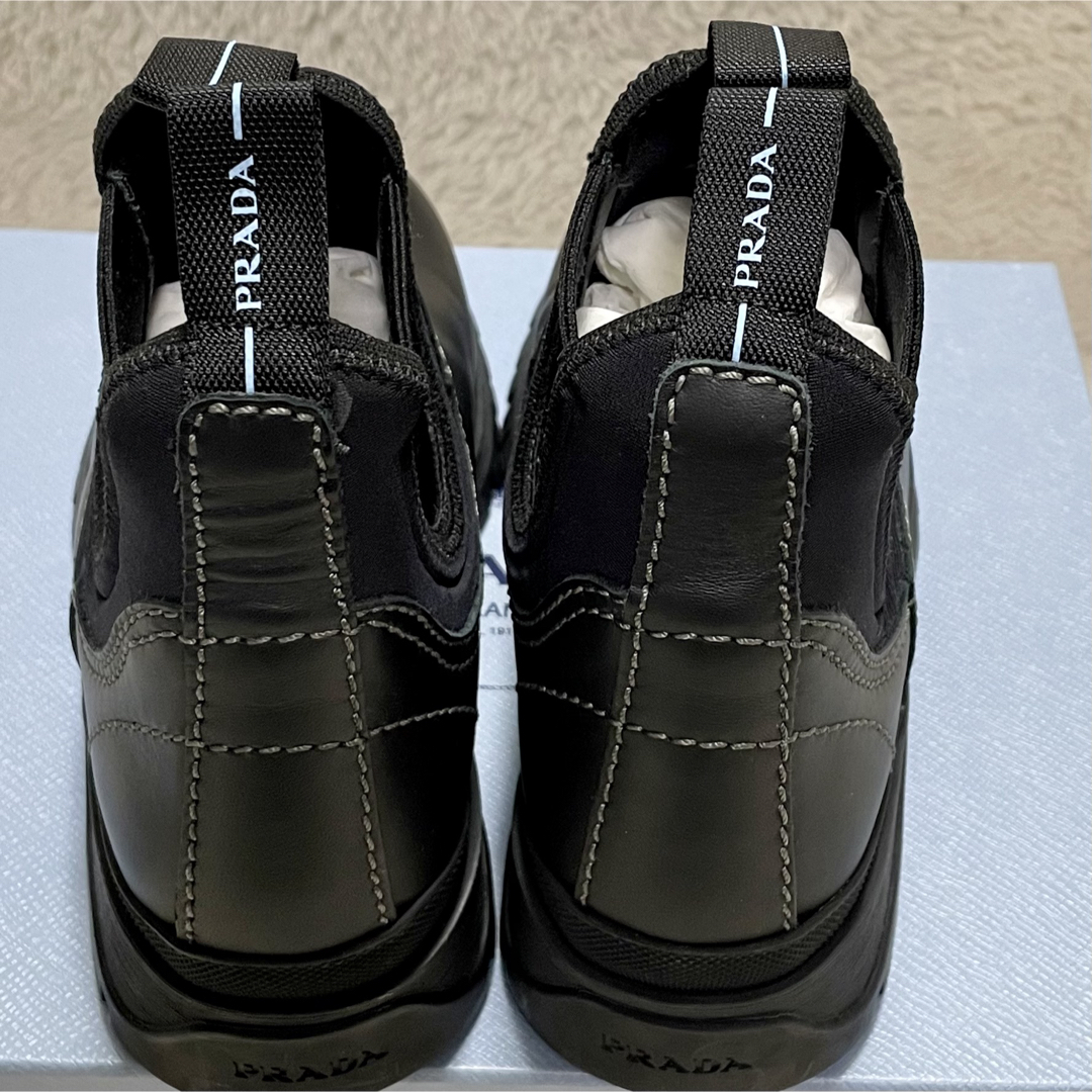 PRADA - 箱付き美品 PRADA プラダ レザー サイドゴアブーツ EU36 PRADA - 箱付き美品 PRADA プラダ レザー サイドゴアブーツ EU36