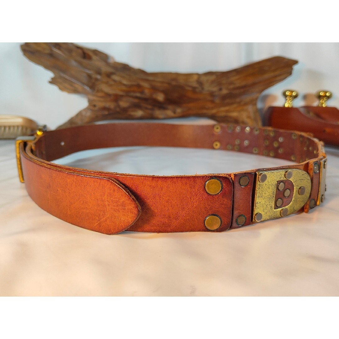 DIESEL - 【Vintage】DIESEL ディーゼル ゴールドロゴベルト DIESEL - 【Vintage】DIESEL ディーゼル ゴールドロゴベルト