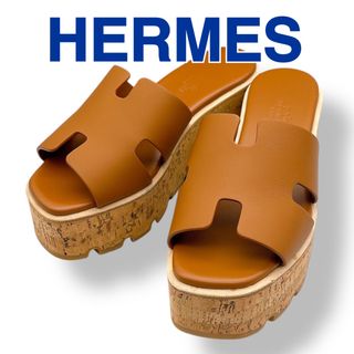 HERMES - エルメス サンダル 35 エズ30 ブラウン 茶色 レザー HERMES - エルメス サンダル 35 エズ30 ブラウン 茶色 レザー