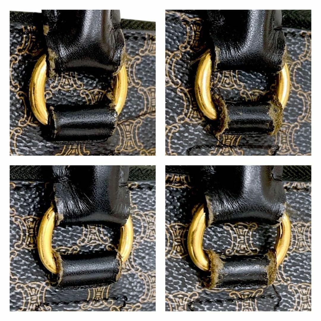 CELINE - 激レア セリーヌ 2way 黒マカダム ハンドバッグ 3980の CELINE - 激レア セリーヌ 2way 黒マカダム ハンドバッグ 3980の