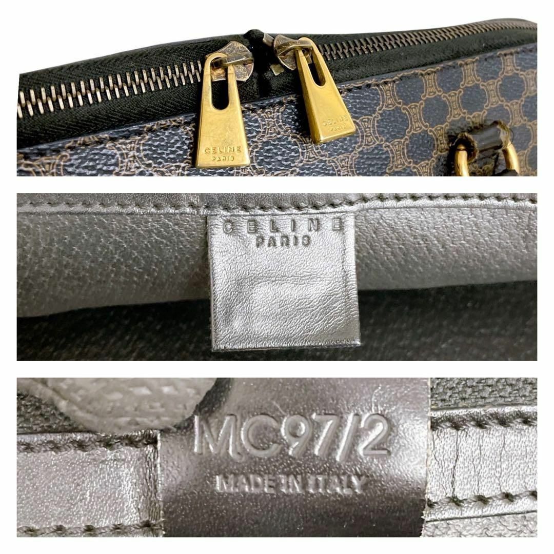 CELINE - 激レア セリーヌ 2way 黒マカダム ハンドバッグ 3980の CELINE - 激レア セリーヌ 2way 黒マカダム ハンドバッグ 3980の
